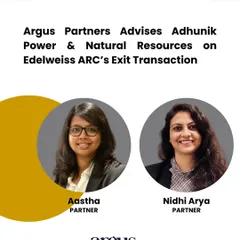 Our team advised Adhunik Power and Natural Resources on a major exit transaction for its lender, Edelweiss ARC, through a new investment of INR 1400 crore. This deal involved structuring non-convertible debentures (NCDs) and showcases our expertise in complex debt restructuring and corporate finance solutions.