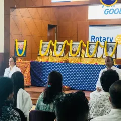 Devotees gathered for a Sunday Satsang, with our altar of masters providing a focal point for devotion. These weekly events are a cornerstone of our community life, offering a chance to connect with the teachings and with each other.