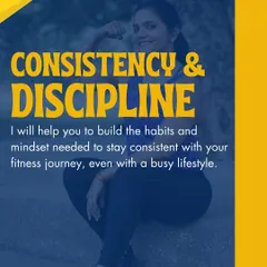 Consistency and discipline are the keys to success. I will help you build the habits and mindset needed to stay on track with your fitness journey, even with a busy lifestyle.