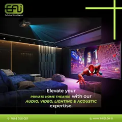 Our expertise in audio, video, lighting, and acoustic treatments allows us to elevate any room into a private home theater.
