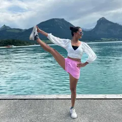 Life is a flow, not a race. Practicing this standing balance pose by the water reminds me to trust the process and enjoy the path. The goal is not to reach a destination, but to experience and grow through the journey.