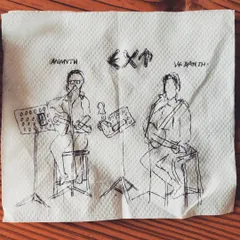 A beautiful napkin sketch done by an audience member at our Simon & Garfunkel tribute in Hyderabad. It's moments like these that make live music so special.