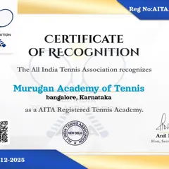 We are officially recognized and registered by the All India Tennis Association (AITA). This certification is a promise of quality, ensuring all our ranking tournaments are conducted to the highest national standards.