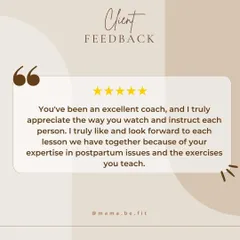 "You've been an excellent coach, and I truly appreciate the way you watch and instruct each person. I truly look forward to each lesson."