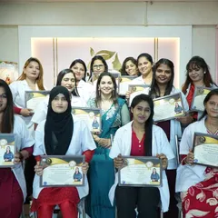 This is what success looks like. A proud moment with one of my cosmetology batches, with each student holding their hard-earned certificate. My goal is to see every student leave with the skills and confidence to build their career.