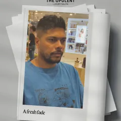 Another angle of Umesh Yadav's fresh fade. The precision and blending are key to creating a high-quality, modern men's haircut.
