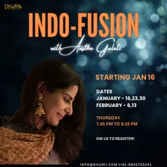 Announcing the first Indo-fusion batch for the new year. This time, the focus is on Kathak-based movements. Stay tuned for choreography details.