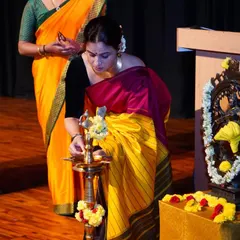 I begin every important event by lighting the lamp, an offering to the divine and a prayer for a successful performance for my students.