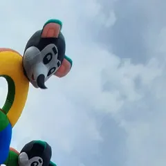 A close up of the character detailing on one of my inflatables. I can create custom themes for your bouncy castle, and getting these details right is an important part of my manufacturing process.