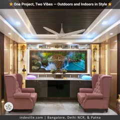My design philosophy extends to every corner of the home. Here, I created a sleek and modern living area with custom cabinetry, ambient lighting, and statement furniture, proving that contemporary style and natural comfort can coexist beautifully.