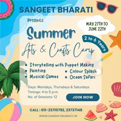 Our Summer Arts & Crafts Camp is designed to move kids away from screens and into a world of creativity. This overview lists the variety of sessions, including storytelling, painting, and musical games, aimed at building artistic abilities and dexterity.