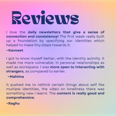 "I got to know myself better... I was more open to interacting with strangers." These are the kinds of breakthroughs my clients experience. My workshops are designed to build your foundation for connection and vulnerability.