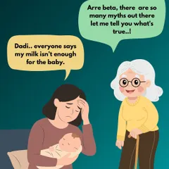 Many new mothers worry their milk isn't enough for the baby. Let me tell you what's true and bust the myths that cause unnecessary stress. Your body is amazing, and I'm here to support you with facts.