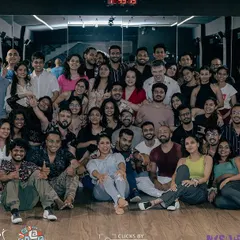 The incredible energy of our Pune Salsa Weekender community in one frame. This is our dance family, a mix of students and friends who came together to learn, dance, and create amazing memories.