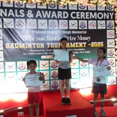 The next generation of champions. My youngest players, Shravya and Vriddhi, dominating the Under 9 Girls category at the Delhi State tournament. Their focus and skill at this age are incredible.
