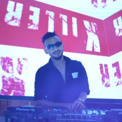 A closer look at the console during a live performance. Every track I play, especially my own remixes, is selected to build and maintain the energy of the room.