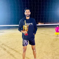 Starting the year with a victory. Here I am holding the winner's trophy after a tournament in Lohardaga, Jharkhand. Every win is a testament to the process.