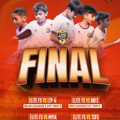The final showdown. A graphic announcing our teams' participation in the Leno Premier League finals across multiple age groups. The entire academy is ready for the ultimate test.