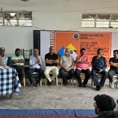 Here I am with fellow judges at the 79th All India On-the-Spot Painting Competition organized by Nashik Kalaniketan. It is a privilege to assess the work of talented artists.