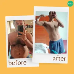 Real results from a real client. This transformation was achieved by combining our convenient meal plans with a consistent lifestyle. We are proud to be a part of our clients' fitness journeys.