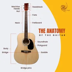 Let's start with the basics: the anatomy of the guitar. Understanding the different parts of your instrument is the first step to mastering it.