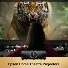 Experience a larger-than-life impact with our Epson Home Theatre Projectors. We help you choose and install the right 4K projector to deliver breathtaking clarity and scale, turning any wall into a cinematic canvas for movies, shows, and sports.