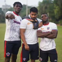 On the field with some of the international players from the UP Yoddhas Pro Kabaddi team. Coaching athletes at this level requires a deep understanding of sports science, performance optimization, and injury management.