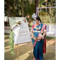 The welcome sign at Sneha's baby shower, setting the tone for a beautiful outdoor celebration. I make sure to photograph these details that you've spent time planning.