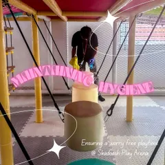 Our team ensures that even the climbing and balancing equipment is sparkling clean and safe for your little adventurers.