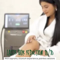 We rate our laser hair reduction a 10 out of 10. The Soprano Titanium experience delivers painless sessions and long-lasting smooth, hair-free skin, making it one of our most highly-recommended treatments.