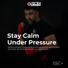 Stay calm under pressure. Mental strength is key. We train our fighters to control their breathing, stay focused, and never let emotions dictate their game plan.