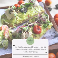 A review from a visitor from New Zealand: "The food was wonderful, an unexpected visit upstairs was an incredible experience which will be staying long." Your words fuel our passion.