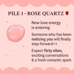 What's coming in your love life? This 'Pick Your Crystal' reading reveals the energy heading your way, whether it's a new romantic spark with Rose Quartz, healing with Amethyst, or commitment with Citrine.
