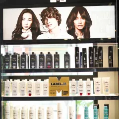A look inside our new salon at Indirapuram Habitat Centre, featuring our fully stocked Label.M professional product display. We bring global trends and fashion-led hairdressing to your neighborhood.