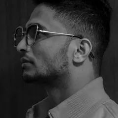 A black and white profile shot. Sometimes a simple, quiet moment is just as powerful as a loud dance number.