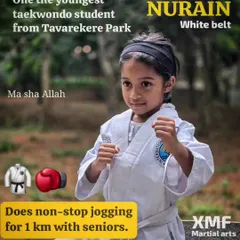Meet Nurain, one of our youngest students, who shows incredible stamina and spirit. Age is no barrier to starting the martial arts journey.