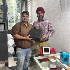 Collaborating with architects who make spaces both beautiful and intelligent. We were excited to gift our WiFi Keypads to Architect Harbinder Pal Singh in Jammu.