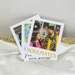 I love adding these custom polaroid-style photos to my wedding hampers. They add such a personal and modern touch to the gift.
