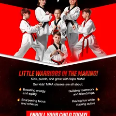 We are building little warriors. Our kids' MMA classes are designed to boost energy, sharpen focus, and build real teamwork, all while your child learns to stay active and have fun. This is the foundation for a strong and confident future.
