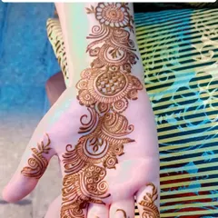 At work, creating a beautiful design for a client at a destination wedding event in Bengaluru.