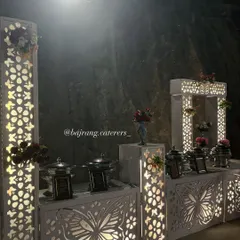 Our elegant backlit counters are perfect for making a statement at evening events. The intricate patterns and soft lighting create a memorable dining ambiance.