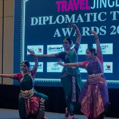 My students performing with grace and synchronization at the Diplomatic Travel Awards. Seeing them command the stage with such confidence is the greatest reward for a teacher.