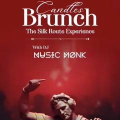 A duplicate of the 'Candles Brunch' poster, emphasizing my availability for unique, themed events.
