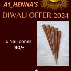 A special offer on my nail cones for Diwali. Stock up to complete your festive look.