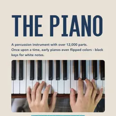 Did you know the piano is a percussion instrument with over 12,000 parts? This fun fact is from our series, where we share interesting details about the instruments we teach and love.