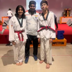 A proud moment with my students Kinjal and Asit after their tournament wins. Kinjal secured a gold medal, and Asit not only won gold but was also selected for the Regional Level. This is what dedication looks like.