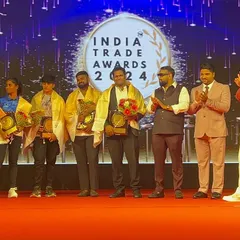 Our team on stage at the India Trade Awards 2024. A proud moment for the academy, being recognized for our contribution to sports training.