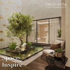 I design spaces that inspire tranquility by bringing nature indoors. This serene courtyard, featuring a central water body and lush greenery, acts as the calm, beating heart of the home, seamlessly connecting the interior with the natural world.