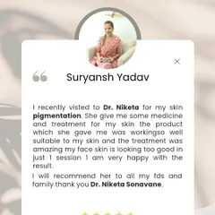 Seeing quick and effective results for skin pigmentation is what I aim for. This patient was happy with her improvement after just one session, which is a testament to a personalized treatment plan and the right product selection.