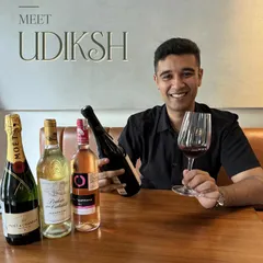 Meet Udiksh, our sommelier and the curator of our new wine list. He has helped me build a program that pairs beautifully with our food and encourages you to try something new.